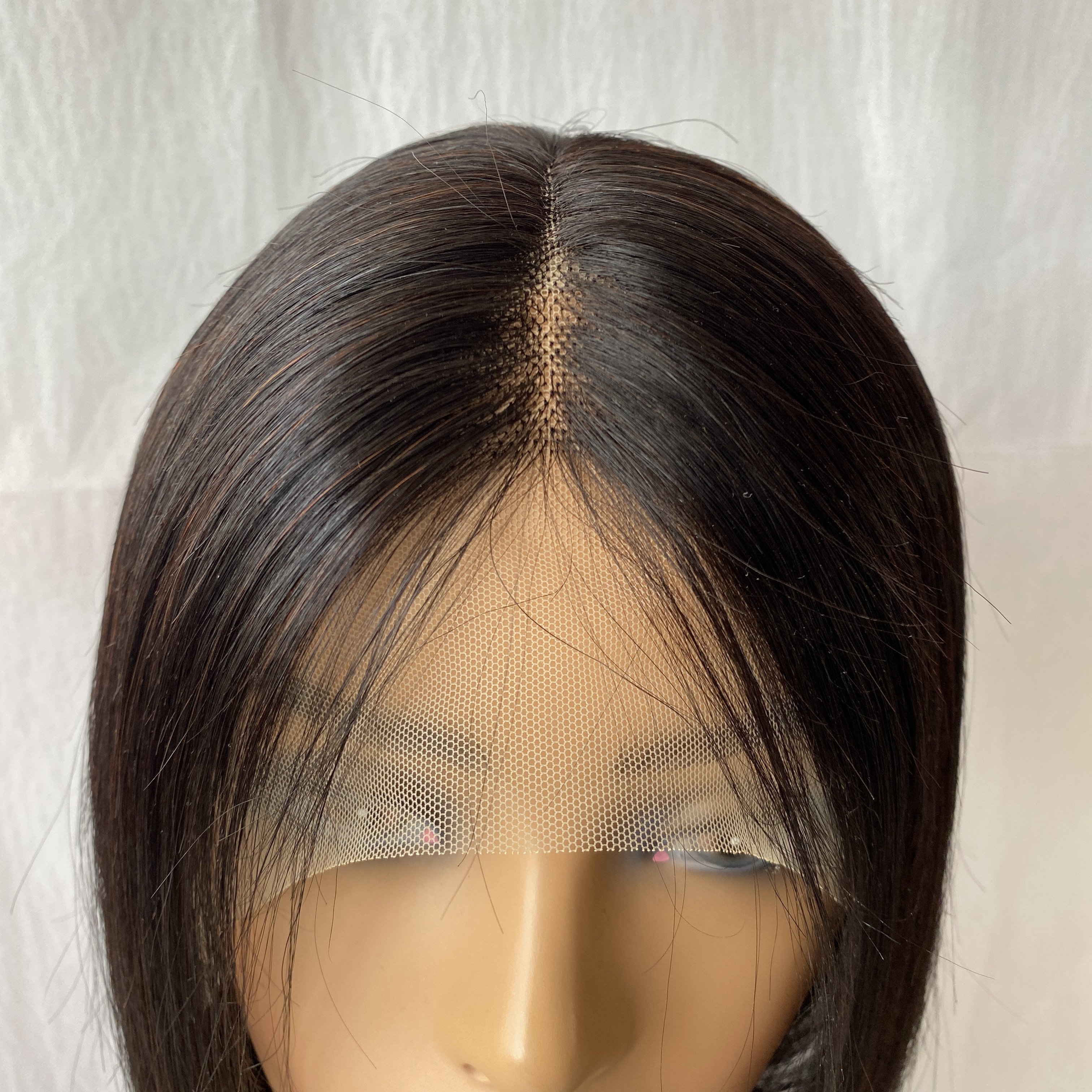 Peruvian Brazilian Human Hair Short Straight Lace Front Bob Wig Elf Cut Virgin Hair Wig Natural Human Hair Wig