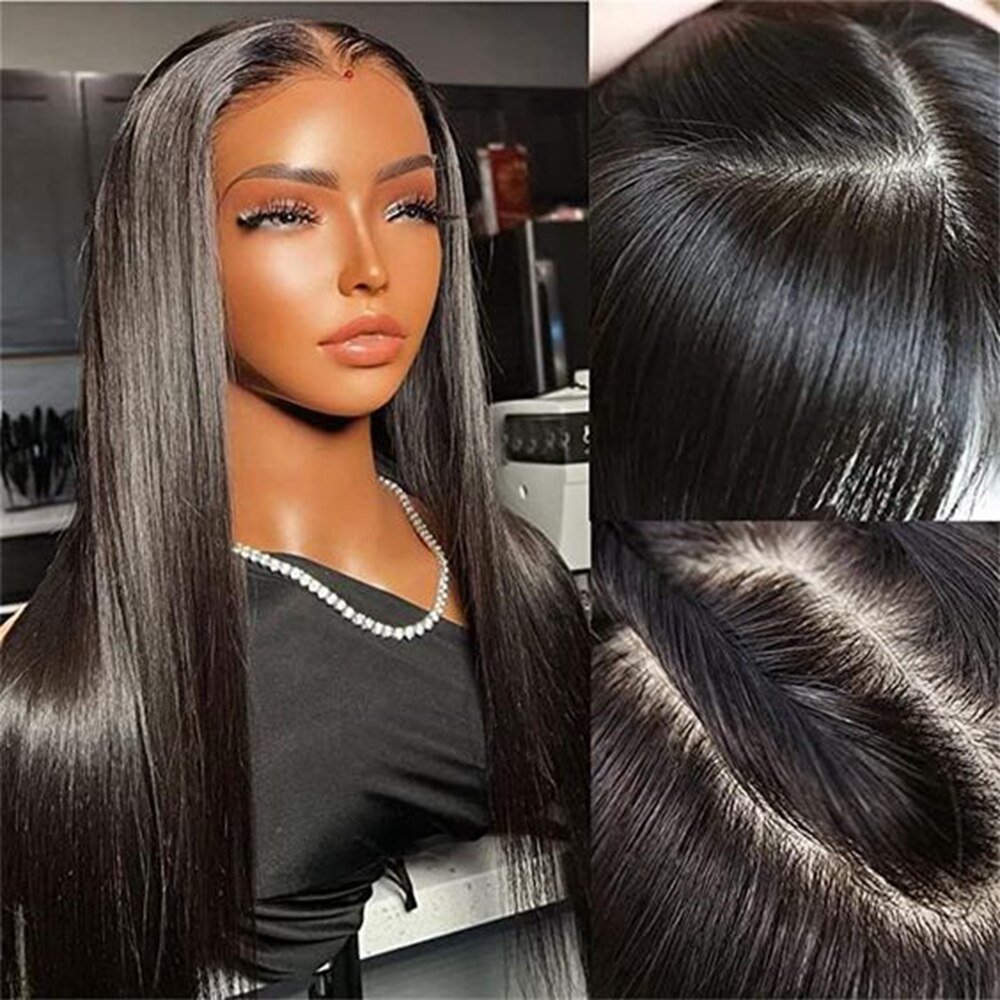 Raw Vietnamese Hair Glueless HD Lace Front Wig Virgin Cuticle Aligned Glueless Full Lace Natural Human Hair Wigs For Black Women