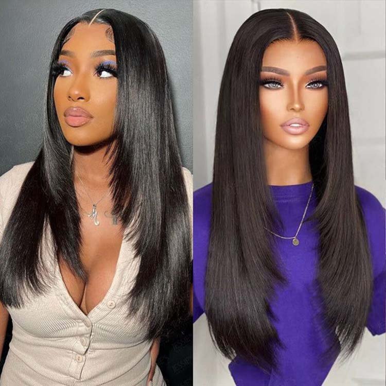 Wholesale Straight Brazilian Hair HD Lace Wigs,full lace frontal wig with baby hair,Virgin human hair wigs for black women