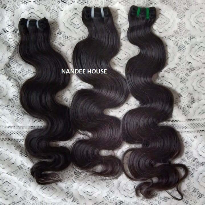 Wholesale Unprocessed Indian Natural Real Remy Virgin Human Hair Straight Wavy Curly Telephone Curl Deep Wave Style Single Donor
