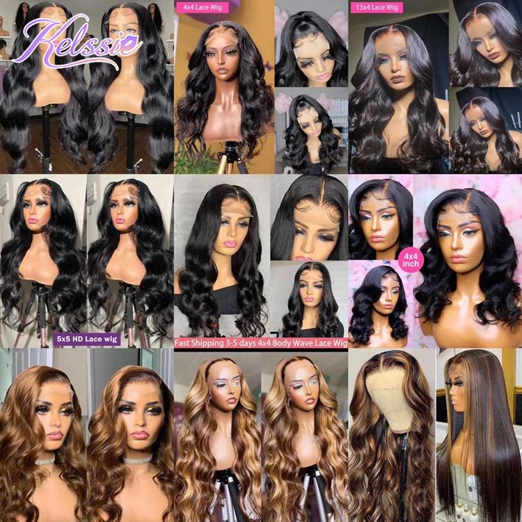 Wholesale Cheap HD Pre Plucked Human Hair Lace Front Wig 13x4 Curly Wet And Wavy Water Wave Lace Frontal Wig With 