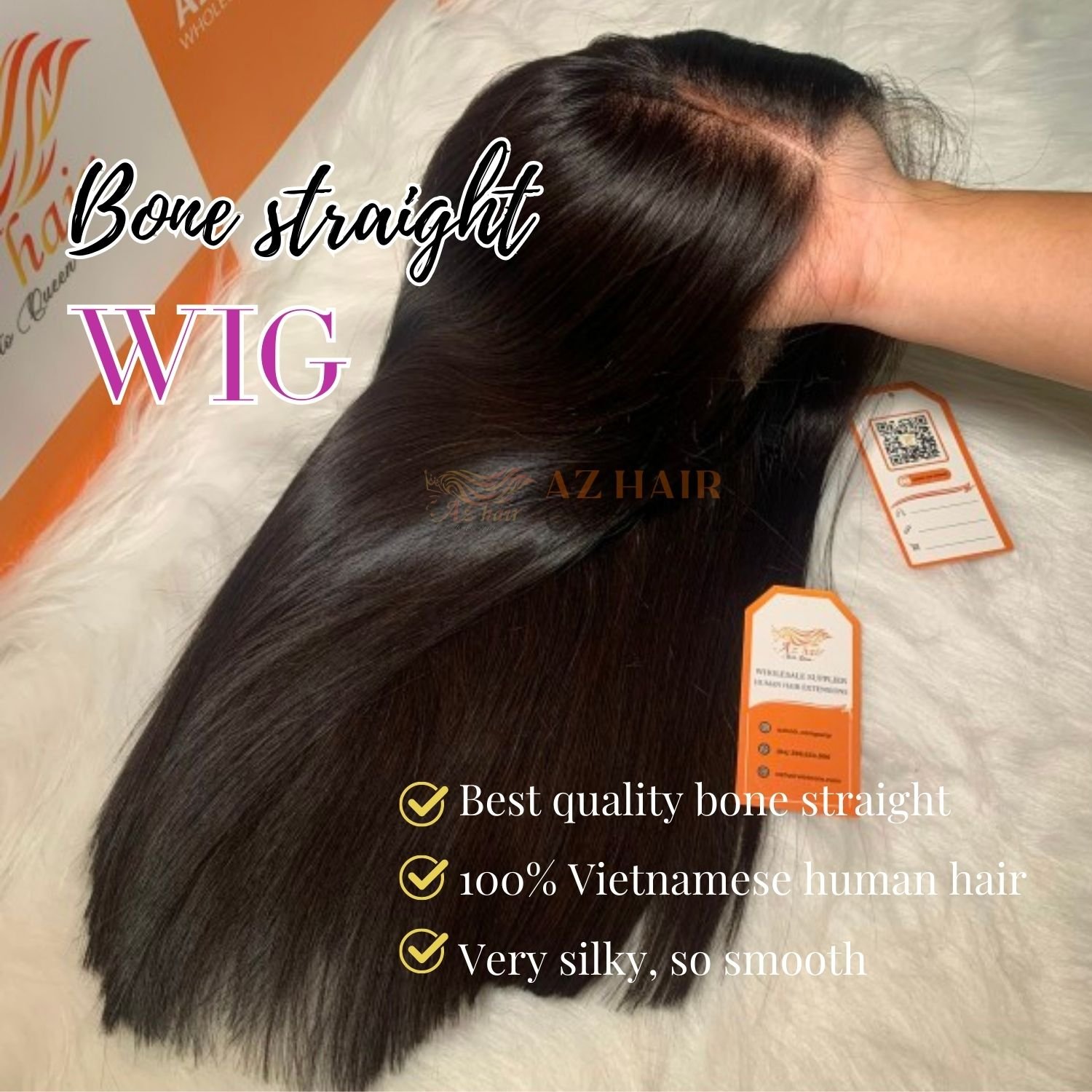 Best Price Lace Front Wigs Human Hair Bone Straight Hair Extensions No Synthetic Fiber Raw Vietnamese Hair