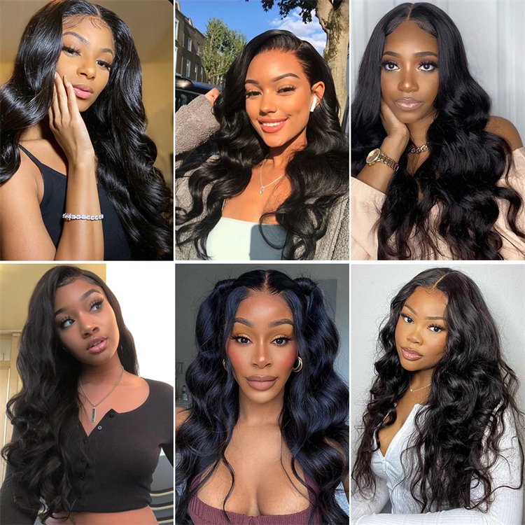 180 Density HD Transparent 13x4 13x6 Body Wave Lace Front Wig Pre Plucked 360 Lace Frontal Wig 5x5 Human Hair Wigs For Women