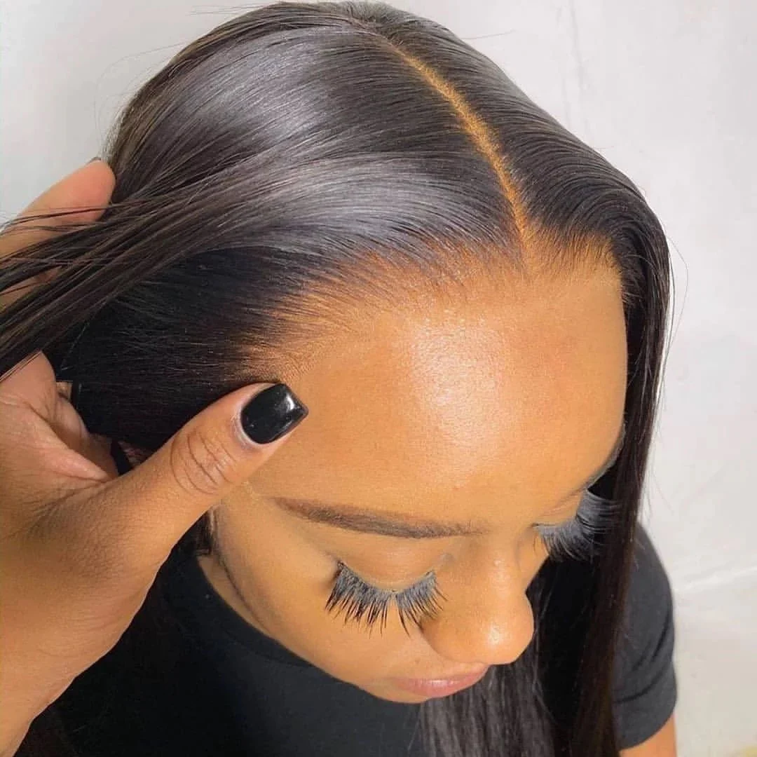 Foxen Frontal Glueless Full Hd Lace Front Wig Cuticle Aligned Virgin Raw Indian Hair Wig Unprocessed 100% Lace Human Hair Wig