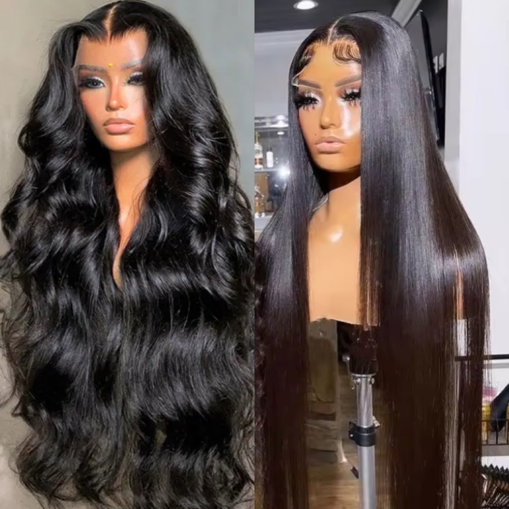 Foxen Frontal Glueless Full Hd Lace Front Wig Cuticle Aligned Virgin Raw Indian Hair Wig Unprocessed 100% Lace Human Hair Wig