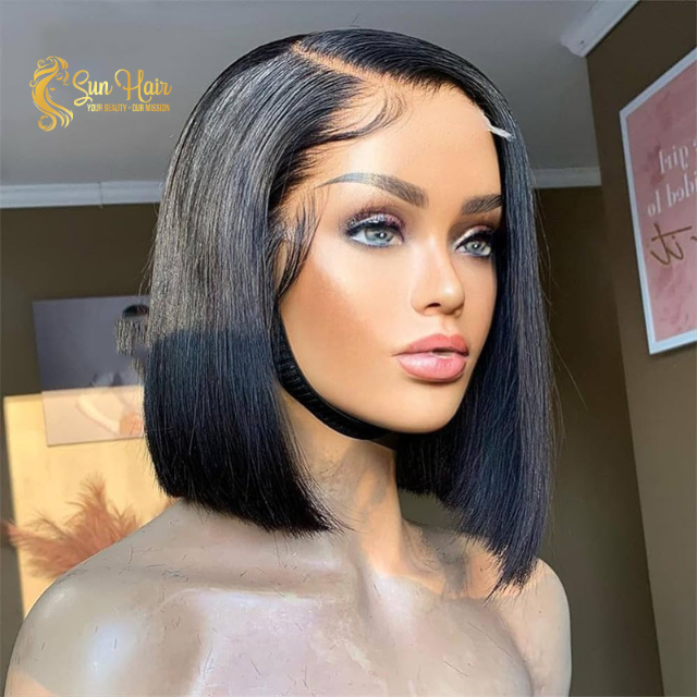 High Quality Bone Straight HD Lace Front Wigs Cuticle Aligned Glueless 100% Vietnamese Human Hair Extensions From Sun Hair