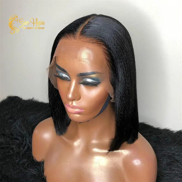 High Quality Bone Straight HD Lace Front Wigs Cuticle Aligned Glueless 100% Vietnamese Human Hair Extensions From Sun Hair