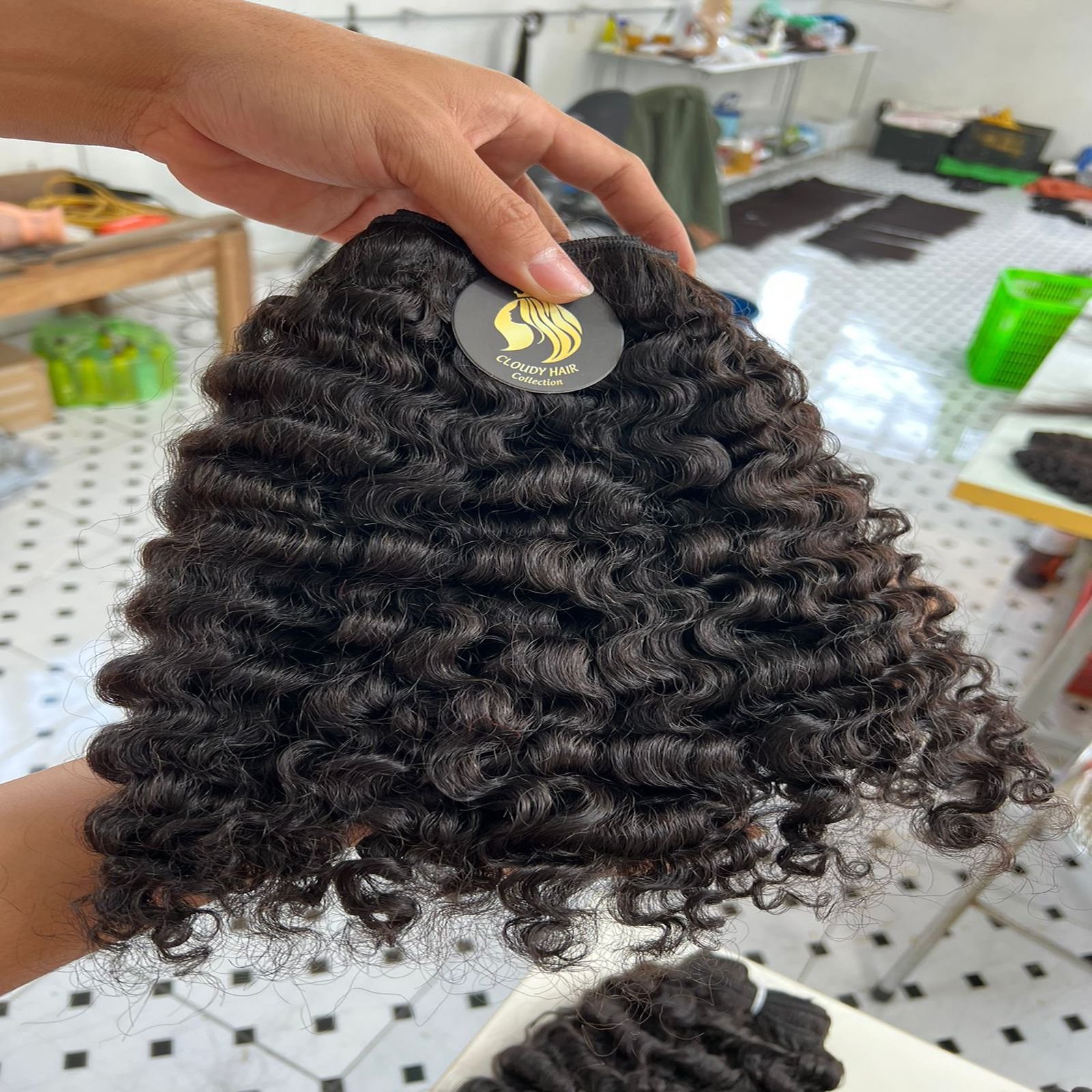 Wholesale High Quality Burmese Curly Hair Extensions, Single Donor Burmese Curly Hair Extensions From Vietnam Best Supplier