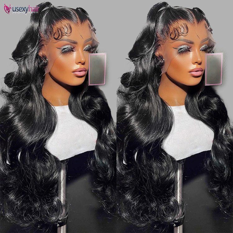 13x4 Lace Frontal Hair Raw Indian Virgin Hair HD Lace Front Wig Cuticle Aligned Glueless Human Hair Frontal Wig For Black Women
