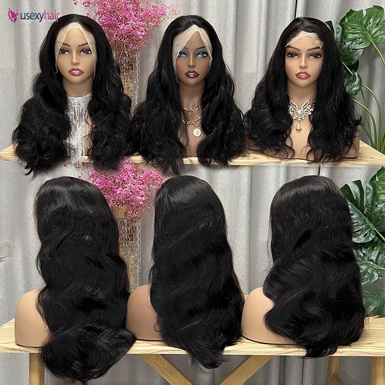 13x4 Lace Frontal Hair Raw Indian Virgin Hair HD Lace Front Wig Cuticle Aligned Glueless Human Hair Frontal Wig For Black Women