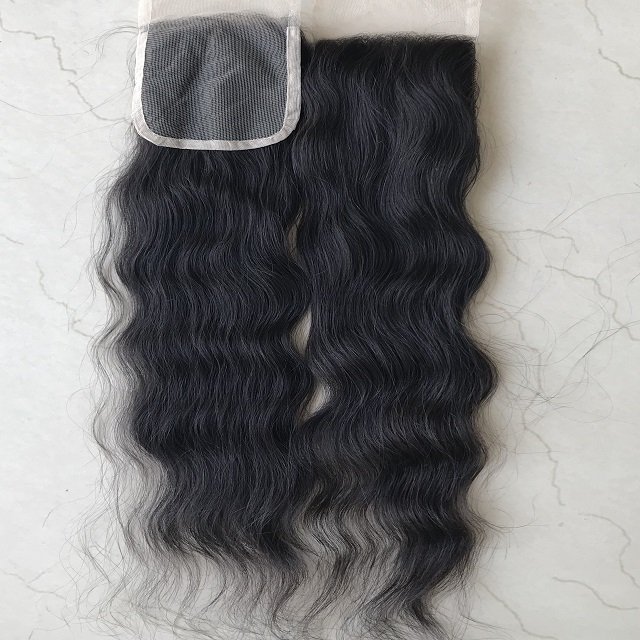 Raw Indian Temple 4x4 HD Lace Closures Natural Wavy Mink Brazilian Remy Virgin Mongolian Cuticle Aligned Wholesales Human Hair's