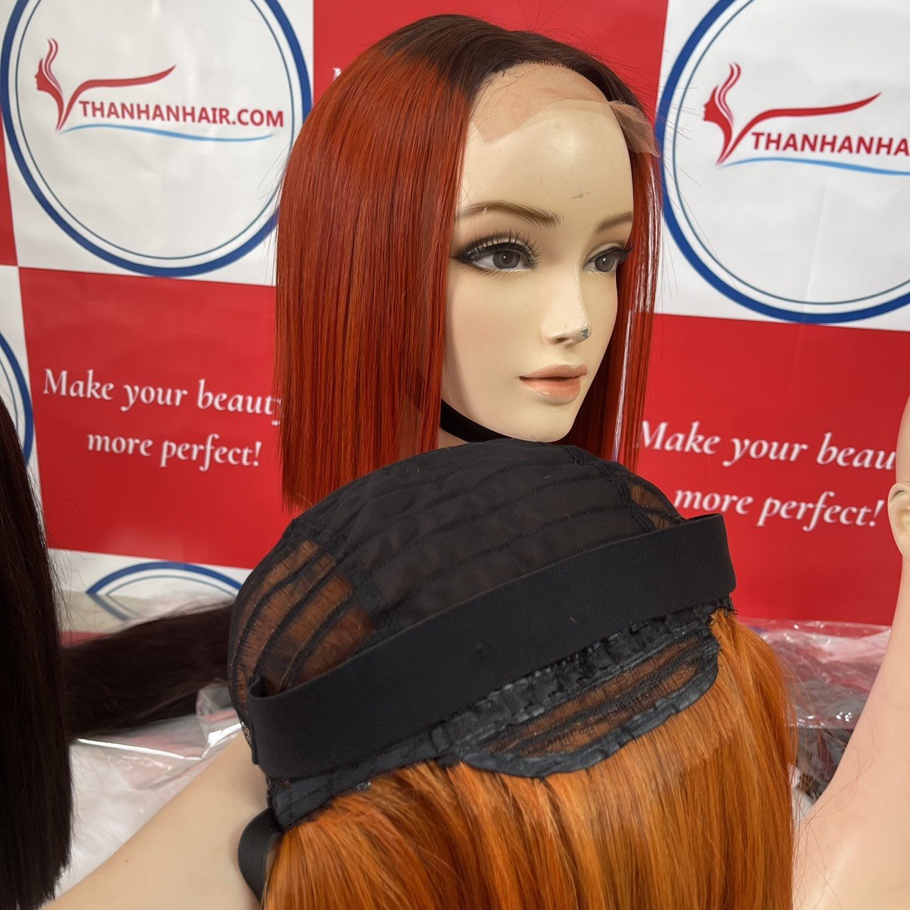 Vietnamese Colored 100% Wigs Human Hair Bone Straight Color Hair Extensions No Tangle No Shedding Ready to ship