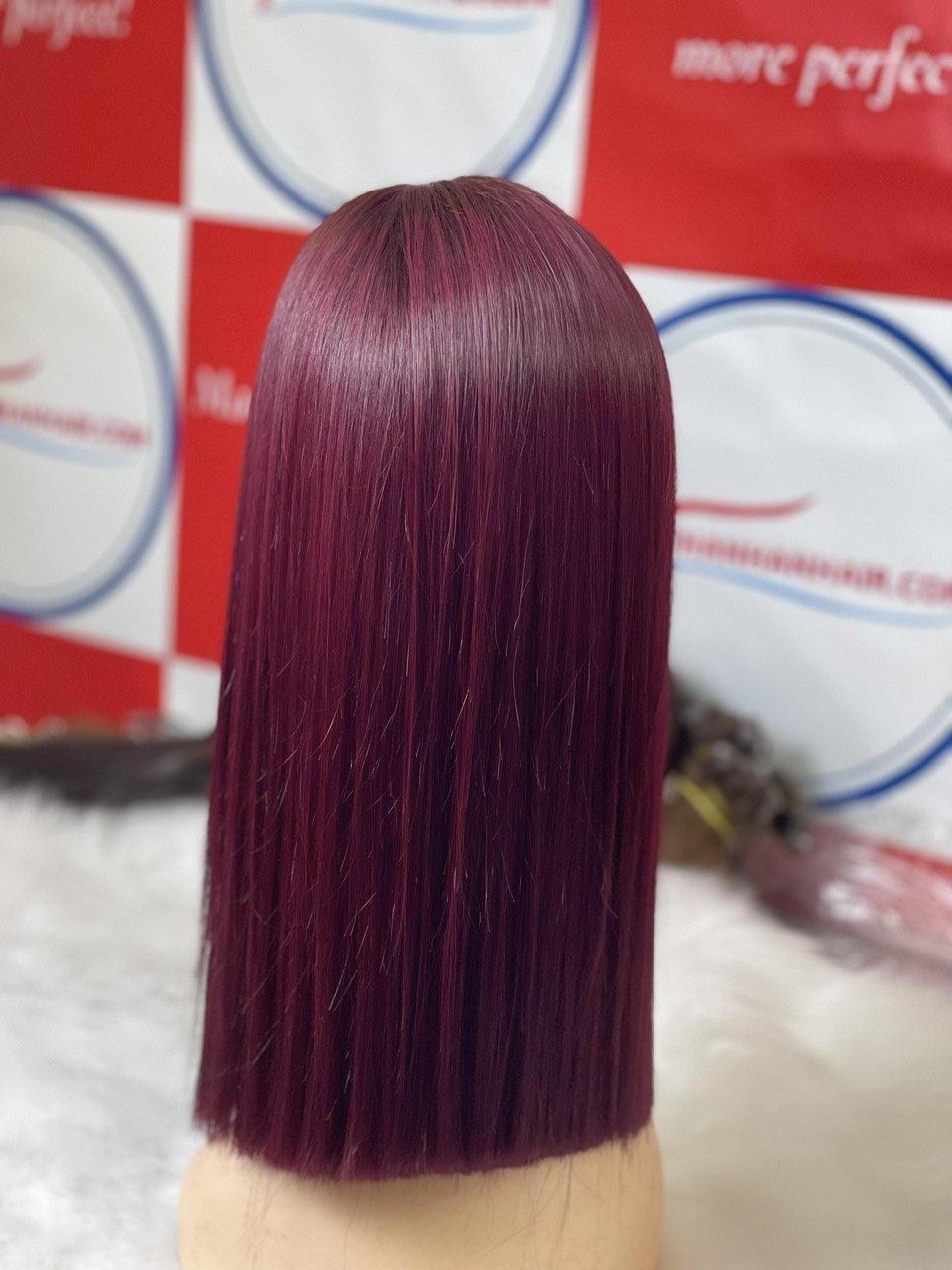 Vietnamese Colored 100% Wigs Human Hair Bone Straight Color Hair Extensions No Tangle No Shedding Ready to ship