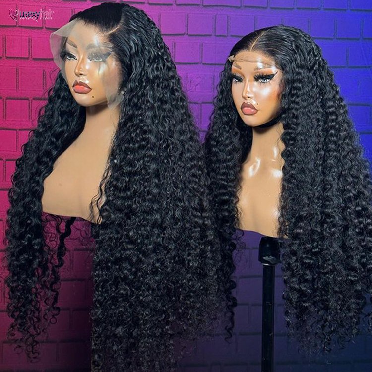 Pre Plucked 13x6 Burmese Curly Glueless HD Lace Front Human Hair Wig 360 Water Loose Deep body Wave Blonde Frontal Wig vendors