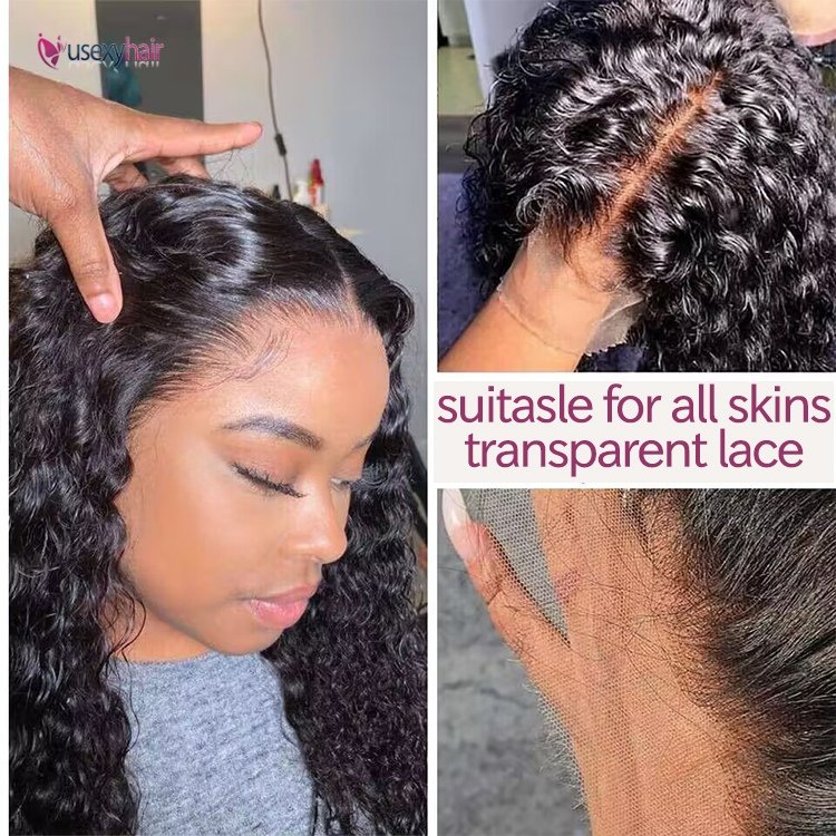 Pre Plucked 13x6 Burmese Curly Glueless HD Lace Front Human Hair Wig 360 Water Loose Deep body Wave Blonde Frontal Wig vendors