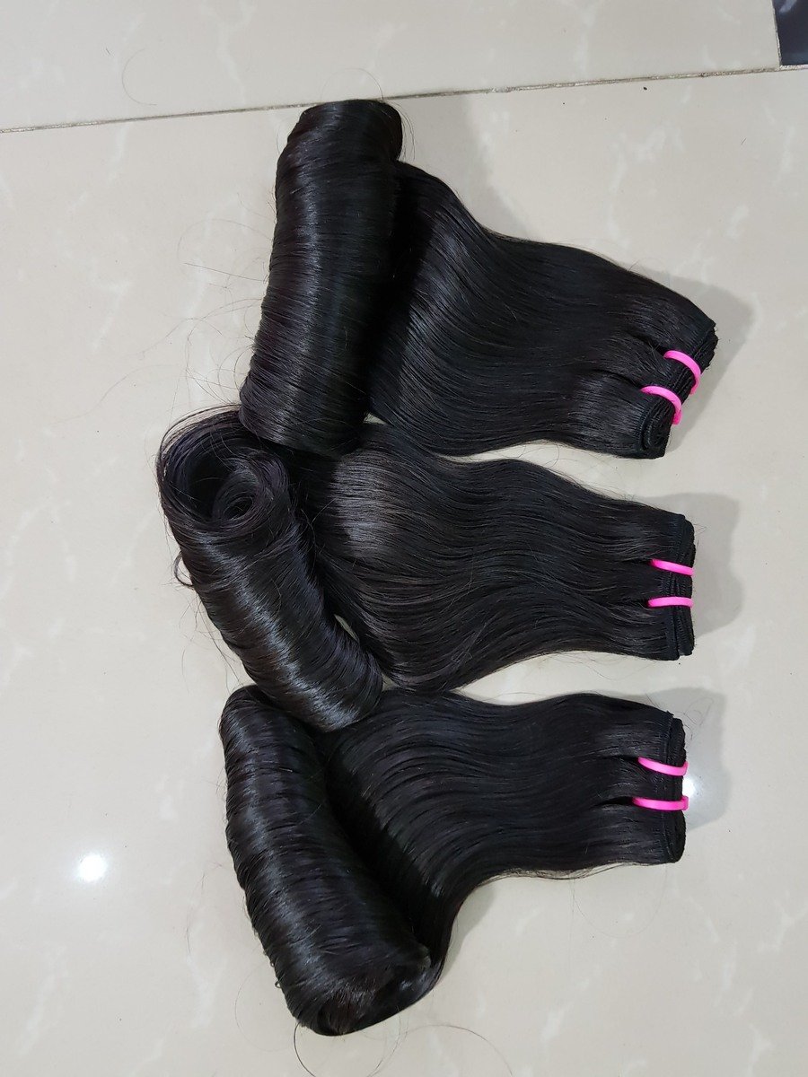 Wholesale 2023 Bouncy Curly Vietnamese Human Hair Wavy Style Weft Hair Vietnamese Hair Wavy Curly