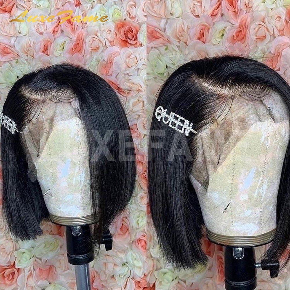 Brazilian Bob Wig,Human Hair Bob Wig,150% Density 13x4 Wig Bob Short For Black Women,Bob Wigs Human Hair Lace Front