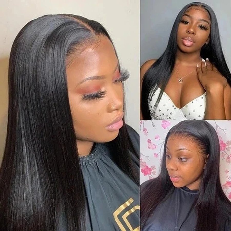 4x4 Lace Closure Wig Lace Closure Wig,virgin Cuticle Aligned 100 Human Hair Brazilian Hair for Women,factory Price Mink Long