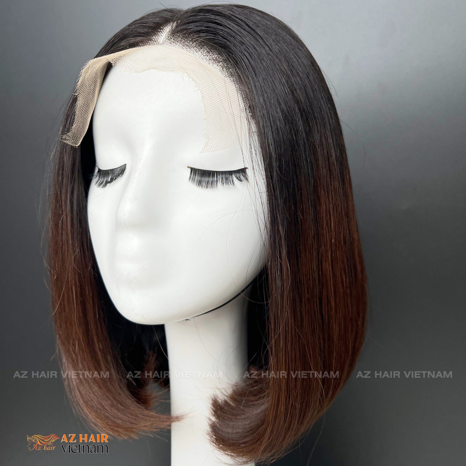 Top Quality 12A Grade Super Double Drawn Human Hair Wig 4x4 Lace Closure, Bob Wig With 100% Raw Vietnamese Hair Extensions