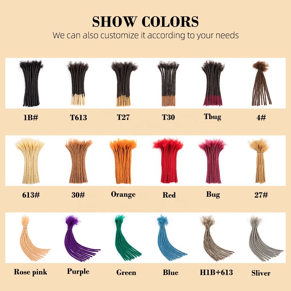 BLT vendors price bleached Tip human hair loc extensions full handmade natural hair dreadlocks extensions human hair
