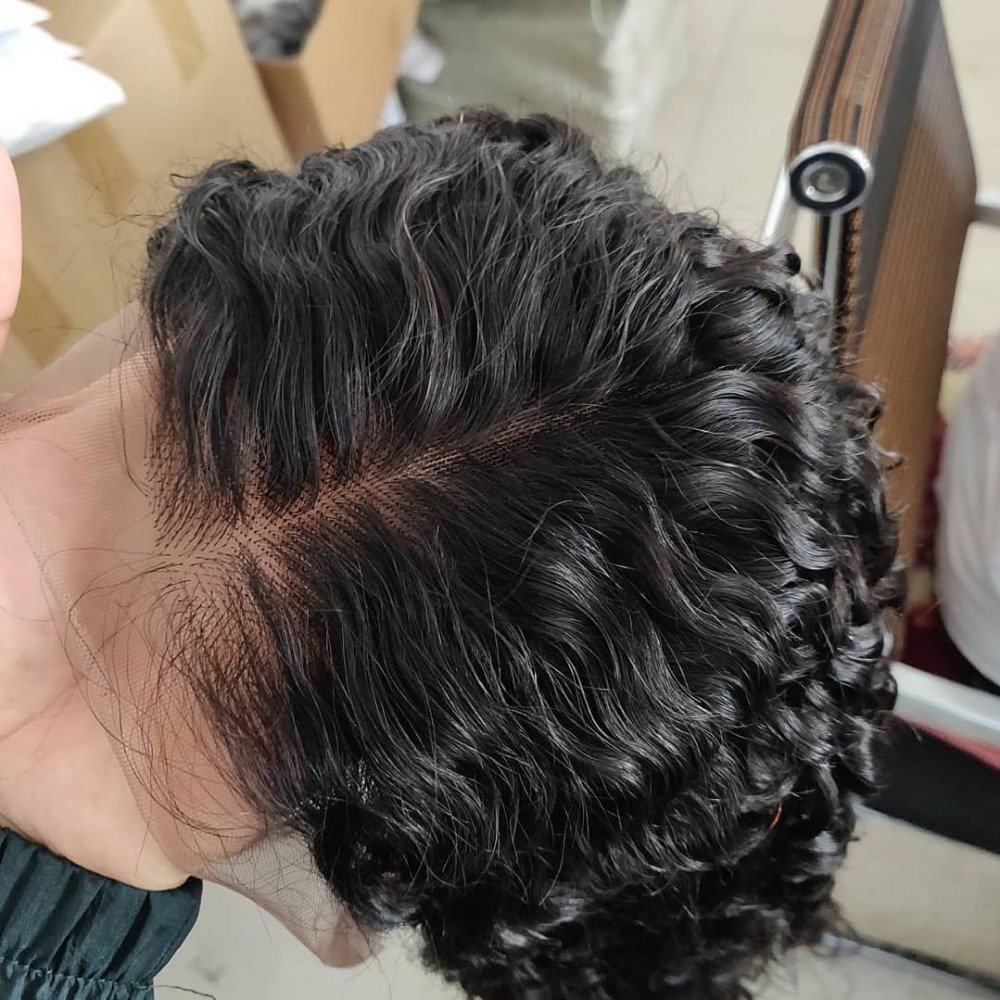 Wholesale Bob Deep Wave Pre-Plucked Brazilian Short Bob Wigs Remy Deep Wave Human Hair Wigs 4x4 Lace Closure Wig