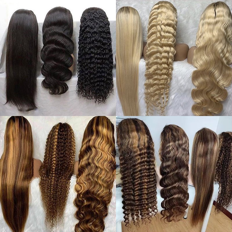 Raw Indian Hair HD Lace Front Wig,Virgin Cuticle Aligned 100% Glueless Full Lace Human Hair Wig,Lace Frontal Wig For Black Women
