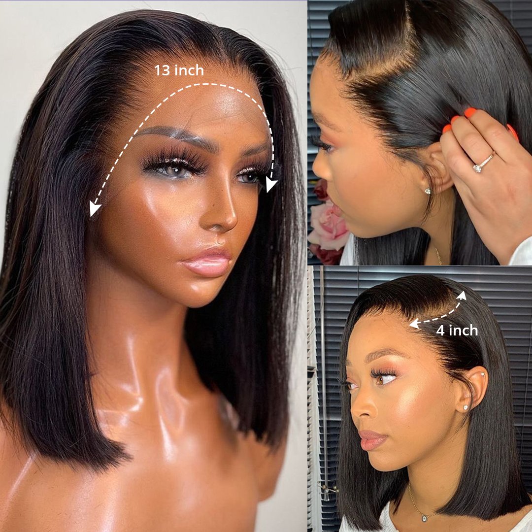 OEM Vendor Full Custom Wig Free Sample Packaging Box Mink Brazilian Virgin Human Cuticle Aligned Hair Lace Front Bob Curly Wig