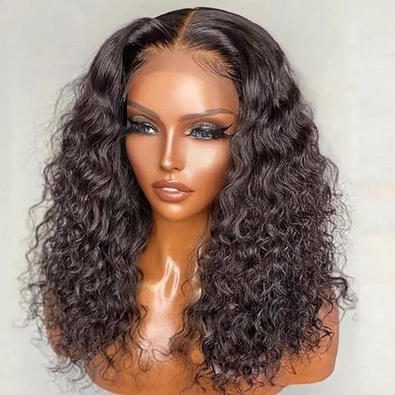 OEM Vendor Full Custom Wig Free Sample Packaging Box Mink Brazilian Virgin Human Cuticle Aligned Hair Lace Front Bob Curly Wig