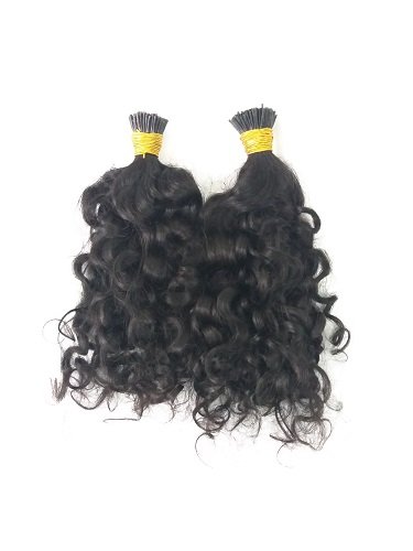 Natural wavy I tip U tip Flat Tip Keratin Human Hair Extensions wigs human hair cuticle aligned hair