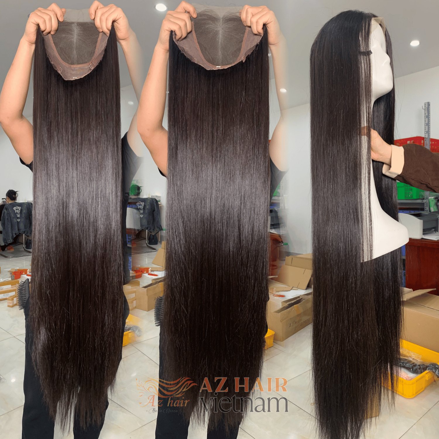 Top Quality Wigs HD Frontal Lace Virgin Cuticle Hair Extensions 100% Vietnamese Raw Hair Wig Human Hair Fast Shipping