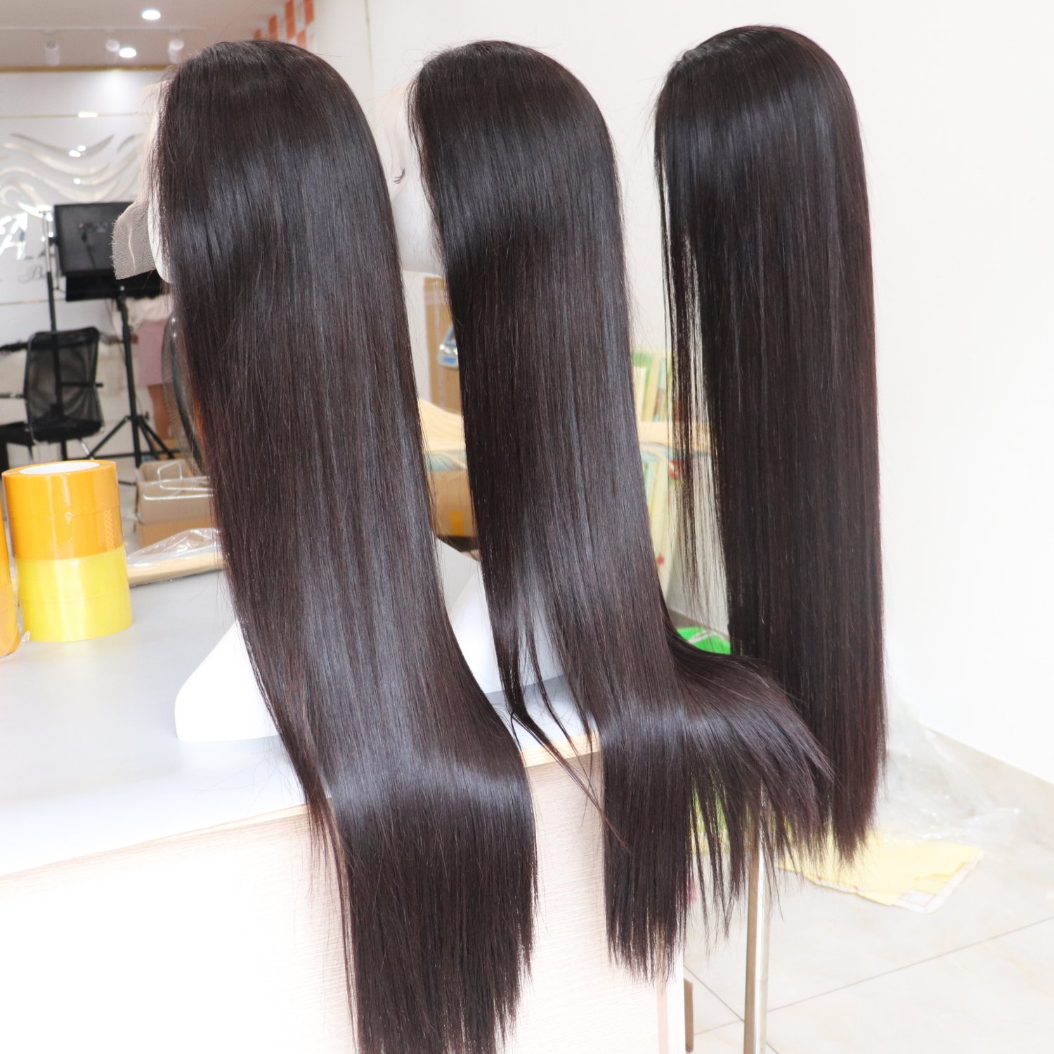Top Quality Wigs HD Frontal Lace Virgin Cuticle Hair Extensions 100% Vietnamese Raw Hair Wig Human Hair Fast Shipping