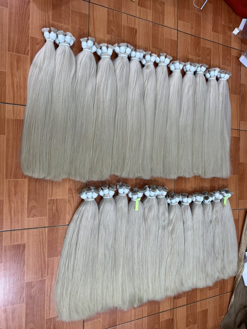 Wholesale Human Hair Extensions Human Hair Wigs Light Blonde Platinum Hair Weaving No Shedding Dropshipping