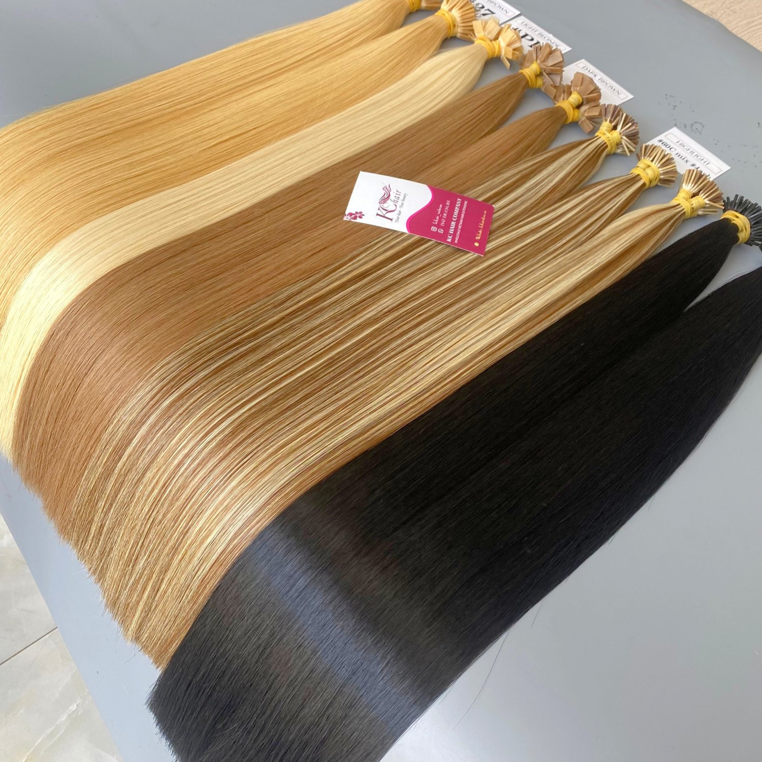 Top Keratin Tip Hair Extensions High Quality From 100% Raw Virgin Real Vietnamese Human Hair Ready To Ship
