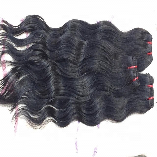 Wholesale High Quality Indian Unprocessed Virgin Hair Loose Wave Style Natural Wavy European Human Hair in Machine Weft