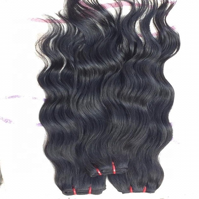 Wholesale High Quality Indian Unprocessed Virgin Hair Loose Wave Style Natural Wavy European Human Hair in Machine Weft