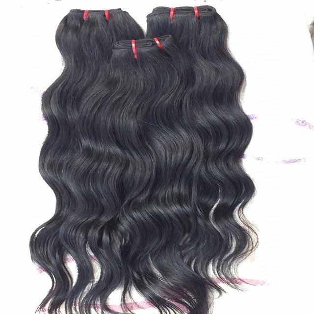 Wholesale High Quality Indian Unprocessed Virgin Hair Loose Wave Style Natural Wavy European Human Hair in Machine Weft