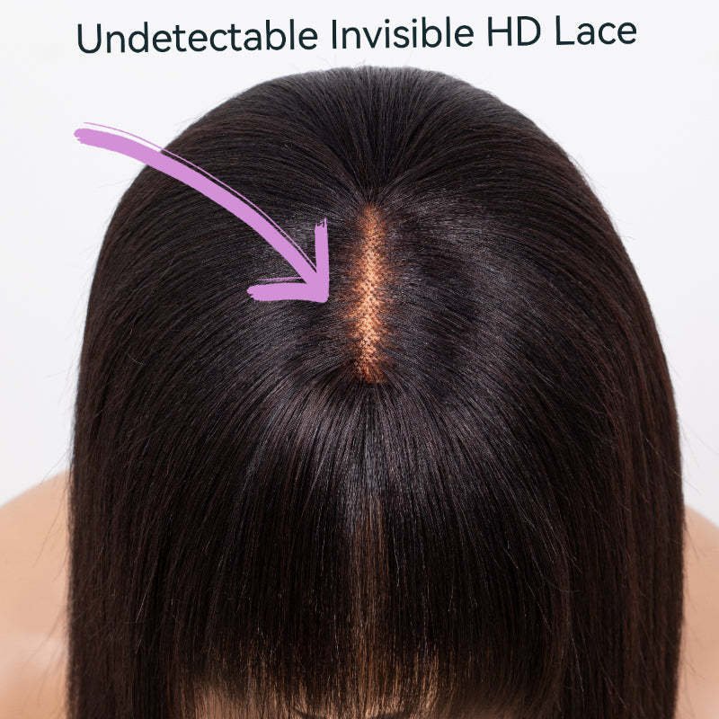 100% Human Hair Wigs With Bangs High Density Short 2*4 Bob Wigs For Woman Daily Use Natural Wigs For Black Women Best-Selling