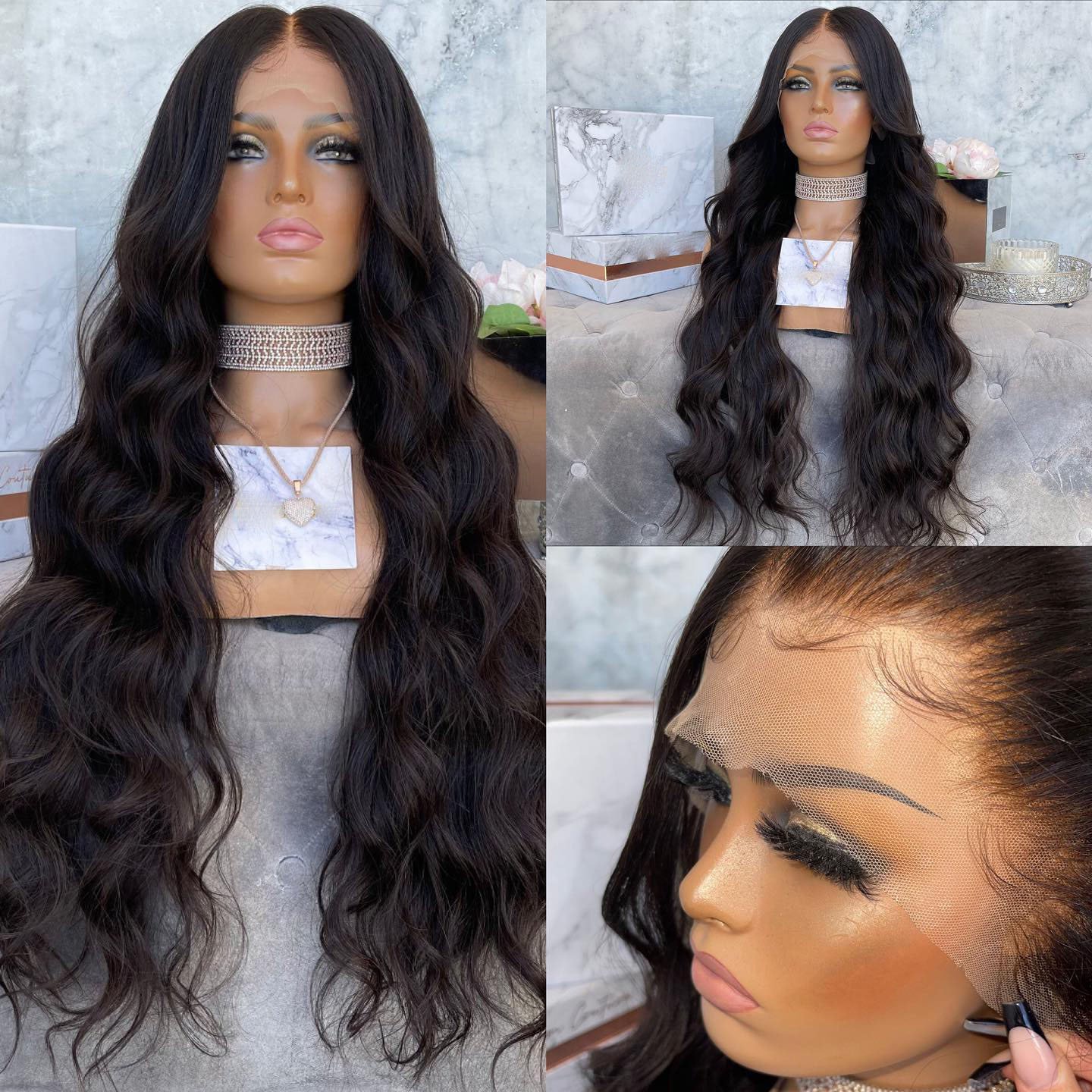 Body Wave Wigs Human Hair Transparent 13X4/13X6 Lace Front Human Hair Wigs for Women Pre Plucked Brazilian Virgin Hair