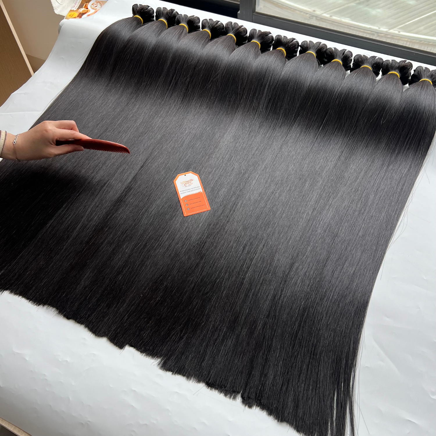 Wholesale Price High Quality Smooth Silky Human Hair Bundles Real 100% Vietnamese Raw Hair Extensions From Factory