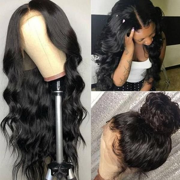 RXHAIR Wholesale Human Hair Wigs For Black Women Body Wave Hd Lace Transparent Natural Color Wigs Full Lace Frontal Wigs