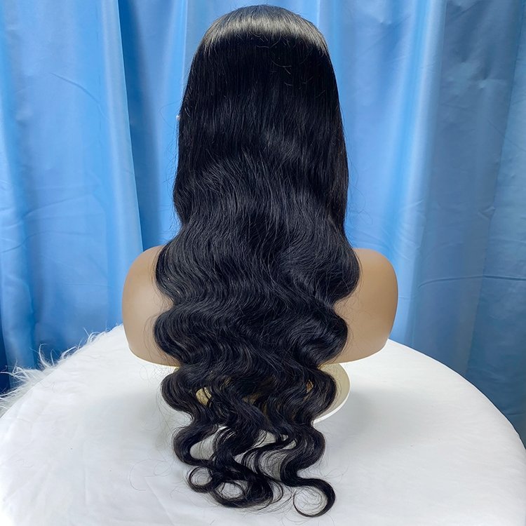 Wholesale Brazilian Virgin Hair Body Wave 13x4 13x6 HD Transparent Lace Front Wig Bone Straight Pre Plucked Lace Wig Vendors
