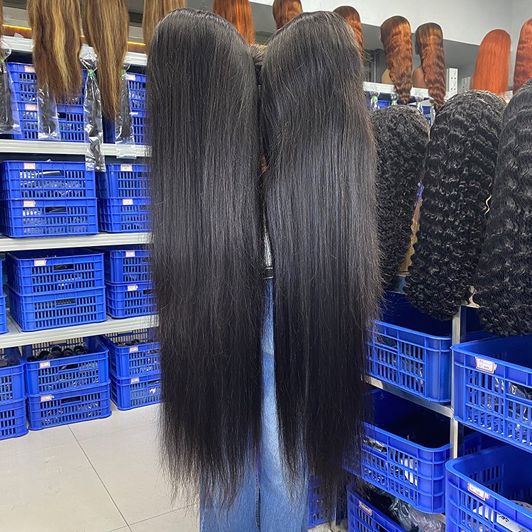 Wholesale Brazilian Virgin Hair Body Wave 13x4 13x6 HD Transparent Lace Front Wig Bone Straight Pre Plucked Lace Wig Vendors
