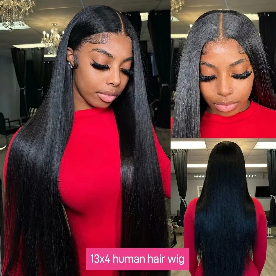 12A Grade Brazilian human hair wig High quality Pre-plucked Bleached knots 13x4 180 Density lace front wigs