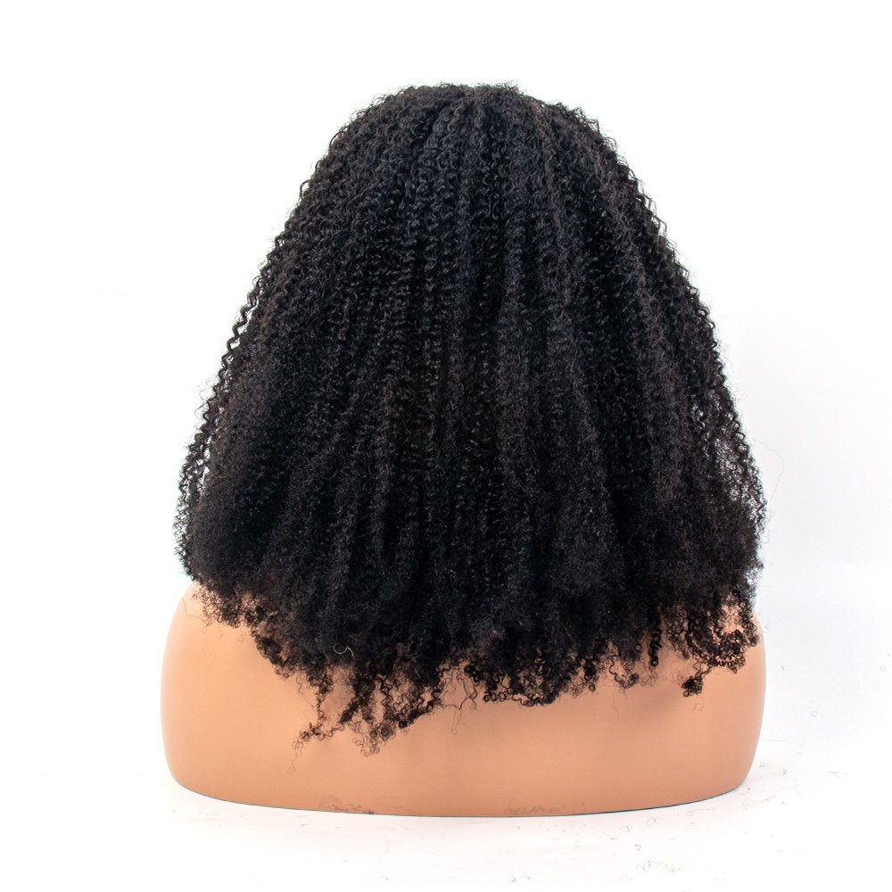 4B4C Kinky Curly U Part Human Hair Wigs For Black Women Brazilian Afro Curly V Part Wig Human Hair 150% Density Wholesale