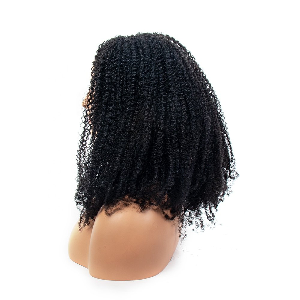 4B4C Kinky Curly U Part Human Hair Wigs For Black Women Brazilian Afro Curly V Part Wig Human Hair 150% Density Wholesale