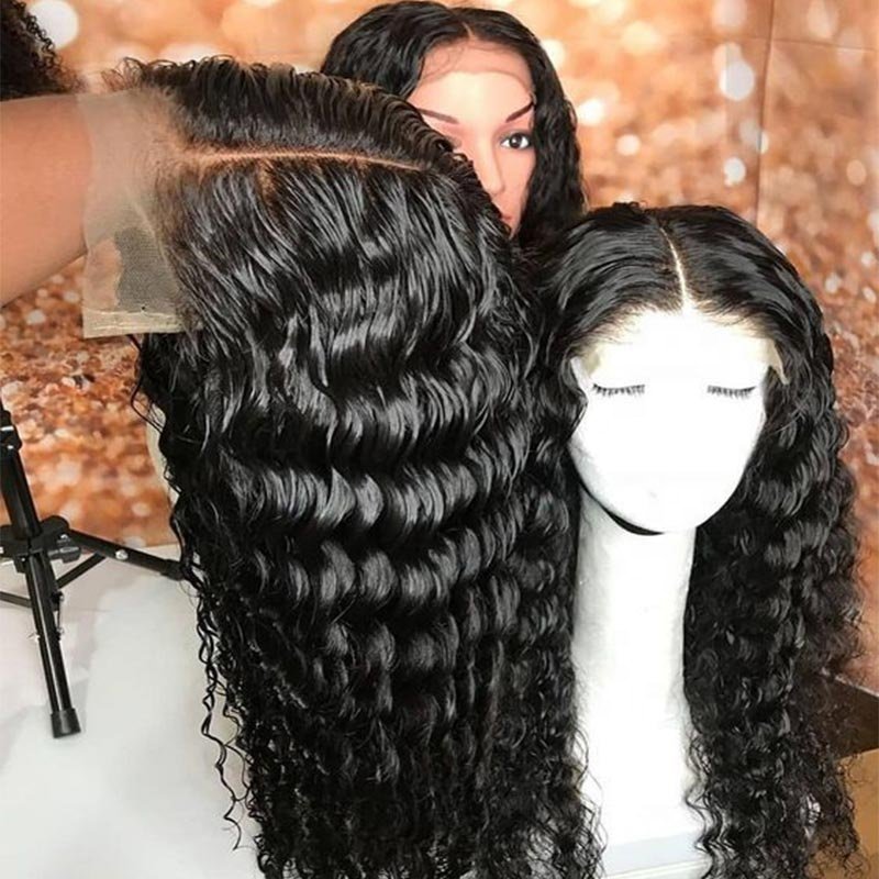 13x4 Transparent hd Lace Wig for American Black Women Deep 13x6 hd Lace Frontal Wigs 40 Inch Full Wig Raw Human Hair Lace Front