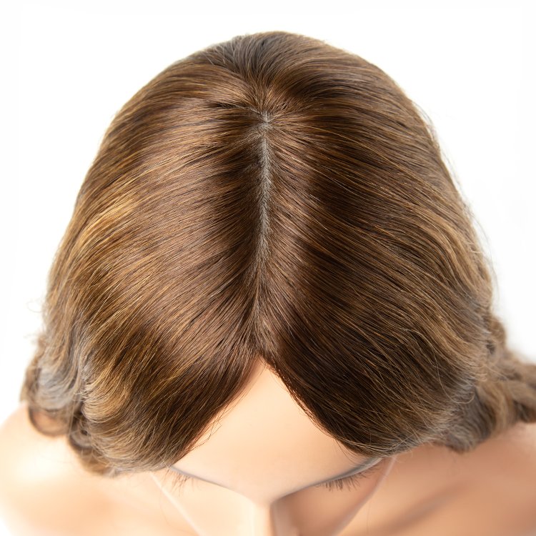 Wholesale 100% European Human Hair Silk Top Jewish Wig Kosher Wigs 4*4 Mono For Israeli Women