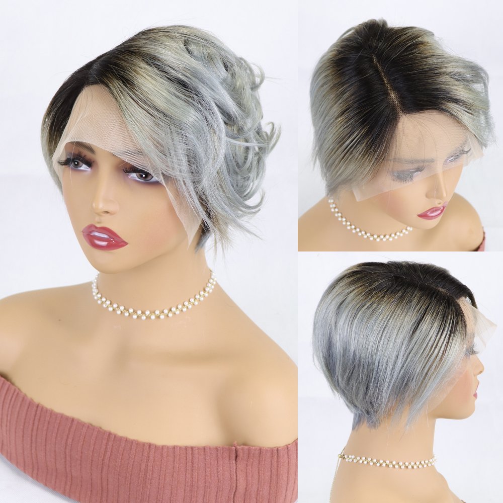 Best Grade Quality Lace Frontal 13*4 T part Wig 100% human hair wigs indian hair