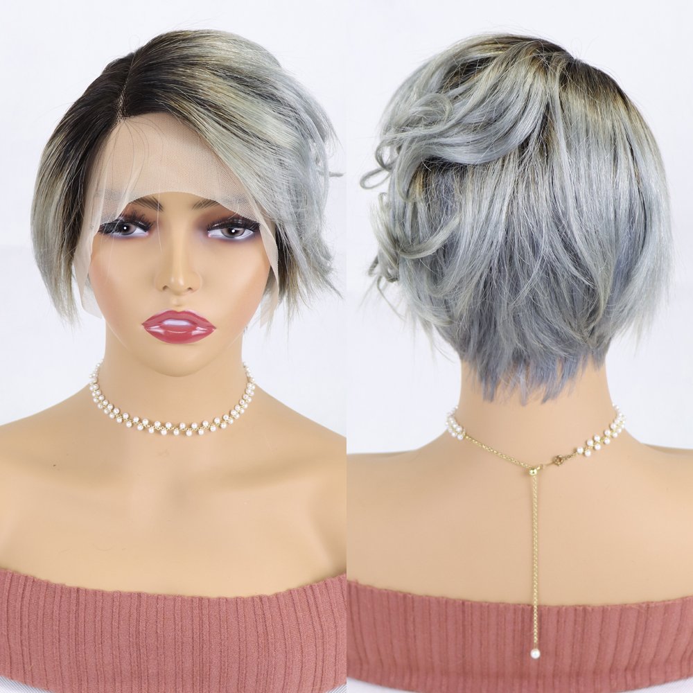 Best Grade Quality Lace Frontal 13*4 T part Wig 100% human hair wigs indian hair