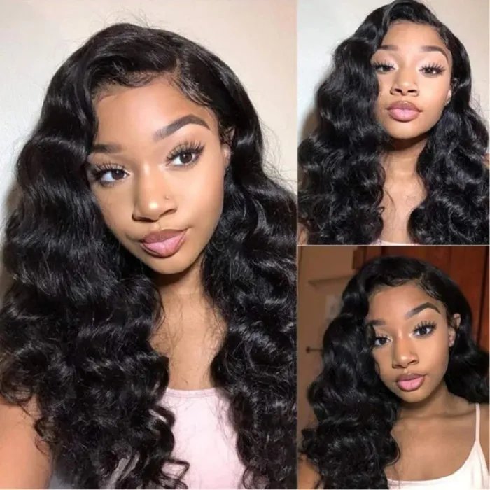 Loose Wave 13X6 HD Lace Wigs Brazilian Human Hair Wigs For Black Women